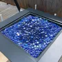 VEVOR Fire Glass, 20LBS / 9KG High-Temperature Resistant Fireplace Rocks, 3/4-Inch / 19.05 mm Reflective & Smokeless Firepit Gla