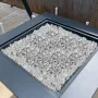 Fire Glass, 10 LBS / 4.5 KG High-Temperature Resistant Fireplace Rocks, 1/2-Inch / 12.7 mm Reflective & Smokeless Firepit Glass 