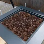 Brandglas, 10 LBS / 4,5 KG højtemperaturbestandige pejsesten