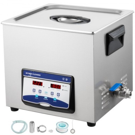 Ultrasonic Cleaner 20L Jewelry Cleaning Ultrasonic Machine Digital Ultrasonic Parts Cleaner Heater Timer Jewelry Cleaning Kit