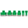 6 Pcs Diamond Hole Saw Set Drill Core Bits M14 Thread 20/25/40/45/50/68 MM(0.79/1/1.6/1.77/2/2.7 Inch) With 2 Saw Blades