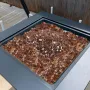 Brandglas, 10 LBS / 4,5 KG højtemperaturbestandige pejsesten