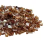 Fire Glass, 10 LBS / 4.5 KG High-Temperature Resistant Fireplace Rocks, 1/4-Inch / 6.35 mm Reflective & Smokeless Firepit Glass 
