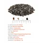 Fire Glass, 20 LBS / 9.0 KG High-Temperature Resistant Fireplace Rocks, 1/2-Inch / 12.7 mm Reflective & Smokeless Firepit Glass 