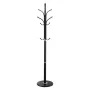 Coat Rack Freestanding, Coats Tree Stand with Stable Marble Base & 6 Hooks, Free Standing Hall Coat Rack for Entryway, Bedroom, 