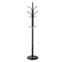 Coat Rack Freestanding, Coats Tree Stand with Stable Marble Base & 6 Hooks, Free Standing Hall Coat Rack for Entryway, Bedroom, 