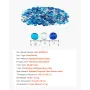 Fire Glass, 10LBS / 4.5KG Smokeless & Fireplace Rocks, 3/4-Inch / 19.05 mm Reflective Firepit Glass Beads, High Luster Stone Lan