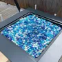 Fire Glass, 10LBS / 4.5KG Smokeless & Fireplace Rocks, 3/4-Inch / 19.05 mm Reflective Firepit Glass Beads, High Luster Stone Lan