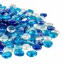 VEVOR Fire Glass, 10LBS / 4.5KG Smokeless & Fireplace Rocks, 3/4-Inch / 19.05 mm Reflective Firepit Glass Beads, High Luster Sto