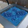 VEVOR Fire Glass, 10LBS / 4.5KG High-Temperature Resistant Fireplace Rocks, 1 Inch / 25.4 mm Reflective Firepit Glass Diamond Be