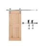 5FT Sliding Barn Door Hardware Kit for Single Sliding Barn Door Silver