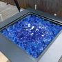 VEVOR Fire Glass, 35LBS / 15.88KG High-Temperature Resistant Fireplace Rocks, 1/2-Inch / 12.7mm Reflective & Smokeless Firepit G