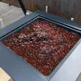 Brandglas, 10 LBS / 4,5 KG højtemperaturbestandige pejsesten
