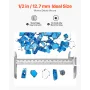 Fire Glass, 10LBS / 4.5KG High-Temperature Resistant Fireplace Rocks, 1/2-Inch / 12.7 mm Reflective & Smokeless Firepit Glass Ro