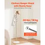 Coat Rack, Freestanding Coats Rack Stand with Stable Marble Base & 8 Hooks, Free Standing Hall Coat Tree for Entryway, Bedroom, 