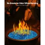 Fire Glass, 20 lbs / 9.0 kg High-Temperature Resistant Fireplace Rocks, 3/4-Inch / 19.05 mm Reflective Firepit Glass Beads, High