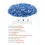 Fire Glass, 10LBS / 4.5KG High-Temperature Resistant Fireplace Rocks, 1/4-Inch / 6.35 mm Reflective & Smokeless Firepit Glass Ro