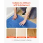 VEVOR Floor Underlayment 37.2 m², 3mm Laminate Flooring Padding with Attached Vapor Barrier, Heavy Duty Fiber+PE Film, Soundproo