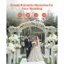 Flower Balls Arrangement Bouquet 10 PCS, 450 mm Diameter Artificial Flower Balls Wedding White Roses Centerpieces, Faux Flowers 