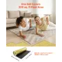 Floor Underlayment 18.6 m²/Roll, 3 mm Thick Flooring Padding with Tape & Vapor Barrier, Heavy Duty EPE Foam with Gold PE, Soundp