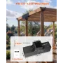 Pergola Kit 2-Pack, T-Shaped 4x4 (Actual 92 x 92 mm), 3-Way Pergola Brackets DIY Woodworking Gazebo Bracket Kit with Screws for 