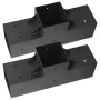 Pergola Kit 2-Pack, T-Shaped 4x4 (Actual 92 x 92 mm), 3-Way Pergola Brackets DIY Woodworking Gazebo Bracket Kit with Screws for 