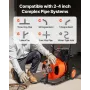 Drain Cleaner Machine Electric Drain Auger 75 ft x 1/2 i Auto