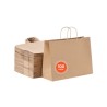 Kraft Paper Bags with Handles 100Pcs 16x6x12 in Party Shopping Bag Brown
