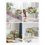 kunstig rosenkrans, 340 mm diameter imiteret blomsterkrans med