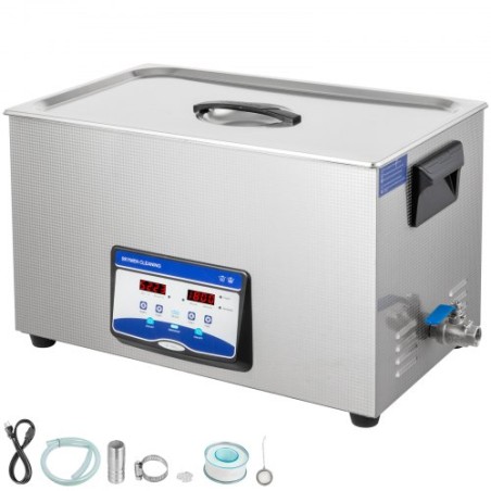 Ultrasonic Cleaner 30L smykker Cleaner Ultrasonic Cleaning Machine Digital Ultrasonic Parts Cleaner Heater Timer smykker