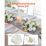 Flower Balls Arrangement Bouquet 10 PCS, 240 mm Diameter Artificial Flower Balls Wedding Rose Centerpieces, Faux Flowers Arrange