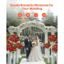 Flower Balls Arrangement Bouquet 10 PCS, 240 mm Wedding Red Roses Centerpieces, Fake Flowers Kissing Balls Decor Artificial Flor