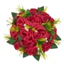 Flower Balls Arrangement Bouquet 10 PCS, 240 mm Wedding Red Roses Centerpieces, Fake Flowers Kissing Balls Decor Artificial Flor