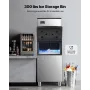Commercial Ice Maker Machine, 249.5 kg/24H Ice-Making Machine with 136 kg Large Storage Bin, Auto Self-Cleaning Ice Maker with T