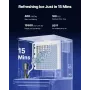 kommerciel ismaskine, 181,4 kg/24 timers ismaskine med 136 kg