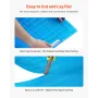 VEVOR Floor Underlayment 18.6 m²/Roll, 3-in-1 3 mm Thick Flooring Padding with Tape & Vapor Barrier, Heavy Duty EPE Foam with Bl