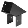 Pergola Kit, 4x4 Inch Pointed-Roof Pergola Brackets for 92 x 92 mm Lumbers in Actual Size, 3-Way / 4-Way Gazebo Bracket with Pos