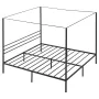 VEVOR King Size Canopy Bed Frame, Metal Canopy Bed with Four Posters Design, Heavy Duty Steel Slats Support, Underbed Storage Sp