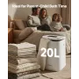 Towel Warmers for Bathroom, Towel Warmer Bucket with Child Lock & High-Temp Indicator & 24H Delay Timer & Auto Shut Off Fits up 