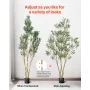 VEVOR 240cm Artificial Olive Tree with Black Pot, Tall Fake Tree with Natural Wood Trunk & Realistic Green Leaves and Fruits, In