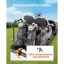 VEVOR Golf Cart Bag Holder, 1370 x 195 x 60.5 mm, Compatible with Most 2+2 Golf Cart Rear Seat with 1.2-Inch Square Tubes, Adjus