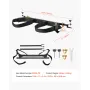 VEVOR Golf Cart Bag Holder, 1370 x 195 x 60,5 mm, Kompatibel med de fleste 2+2 Golf Cart Bagsæde med 1,2-tommer firkantede rør,