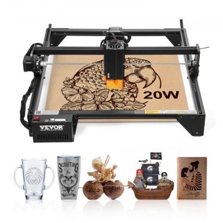 Laser Engraver Laser Engraving Machine 20W Compressed Spot Eye Protection
