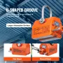 Magnetic Lifter, 220 lbs/100 kg Pulling Capacity, 2.5 Safety Factor, Neodymium & Steel, Lifting Magnet with Release, Permanent L