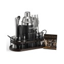 Cocktail Shaker Set 23 Pcs Bartender Kit Stainless Steel Bar Tools Silver