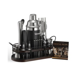 Cocktail shaker sæt 23 pcs bartender kit rustfrit stål bar værktøjer sølv