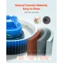 Ceramic Cat Water Fountain, 2.1 L Cupcake Pet Fountain, Porcelain Cat Water Dispenser with Ultra-Quiet Pump, 360° Drinking Area 