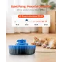 Ceramic Cat Water Fountain, 2.1 L Cupcake Pet Fountain, Porcelain Cat Water Dispenser with Ultra-Quiet Pump, 360° Drinking Area 
