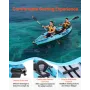 Inflatable Kayak, 2-Person Inflatable Recreational Kayak 318kg Capacity, Leak & Puncture-Resistant with Padded Seat, PVC Drop-St