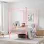 Twin Size himmelseng, metal himmelseng med minimalistisk